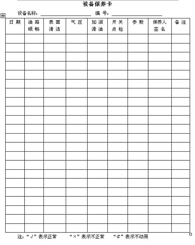 保養(yǎng)維護(hù)
